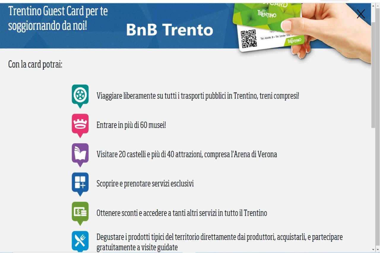 Bnb Trento Kültér fotó